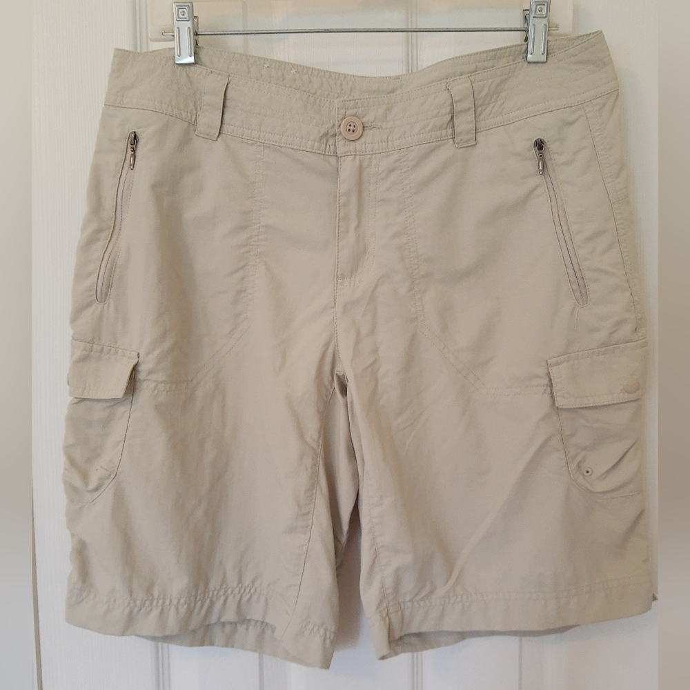 Columbia Sportswear Nylon Cargo Hiking Shorts Quick Dry Women's size 12